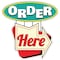 Signmission Order Here Decal Concession Stand Food Truck Sticker, D-DC-24 Order Here19 D-DC-24 Order Here19 - alternate 1